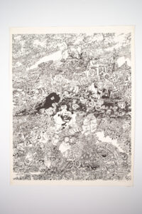 Ink Drawing celebration water pipe 3