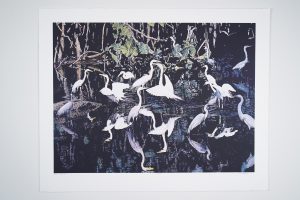 Cranes print 2